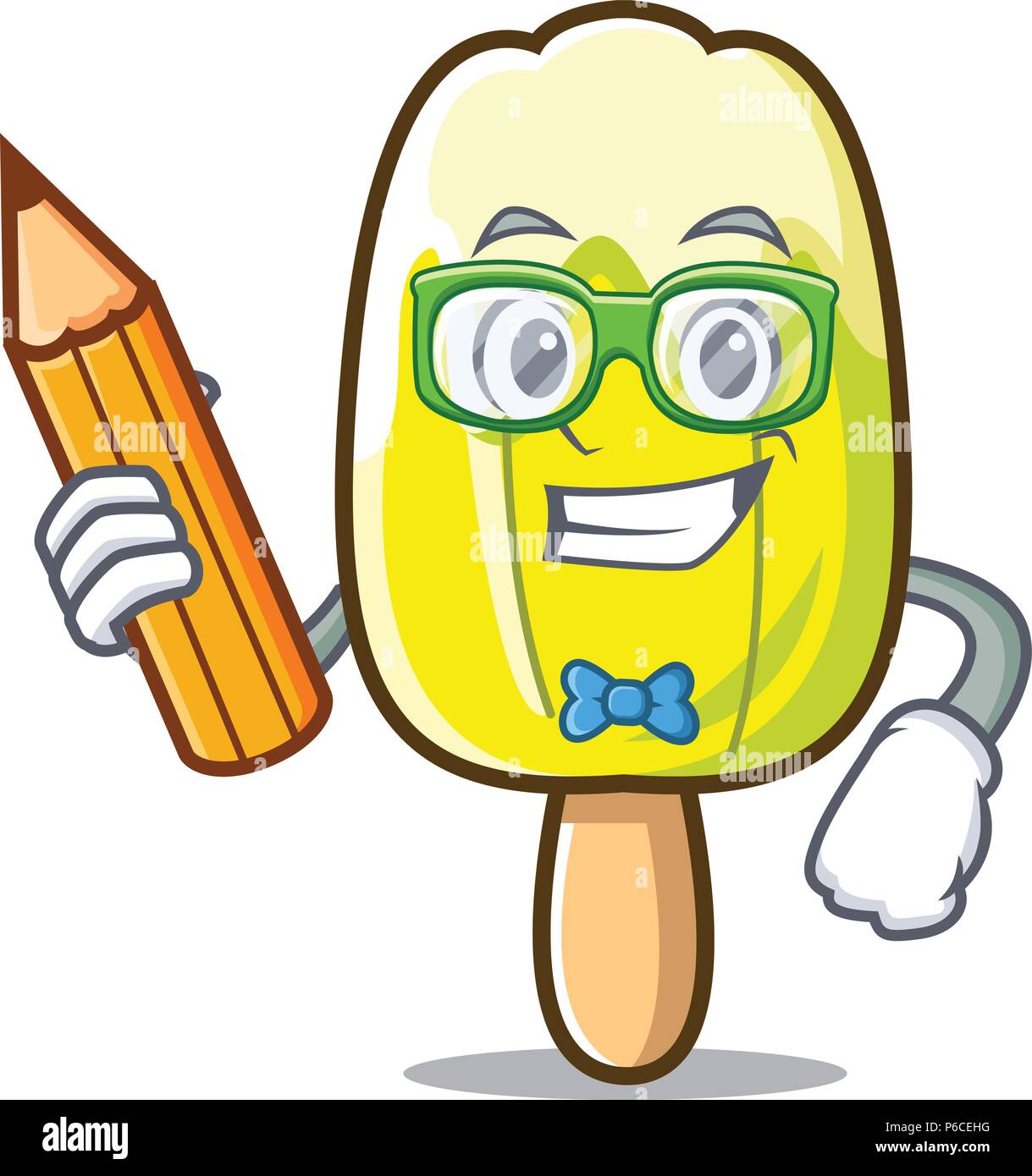 Student lemon ice cream character cartoon Stock Vector Image & Art Alamy
