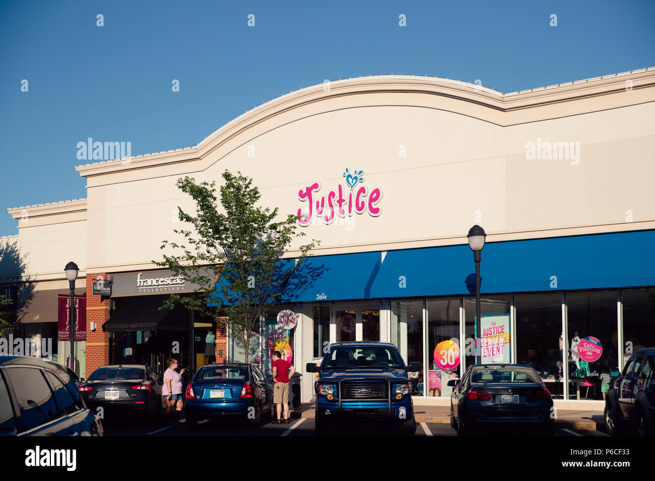 Philadelphia, Pennsylvania, June 19, 2018 Justice Kids Clothing store