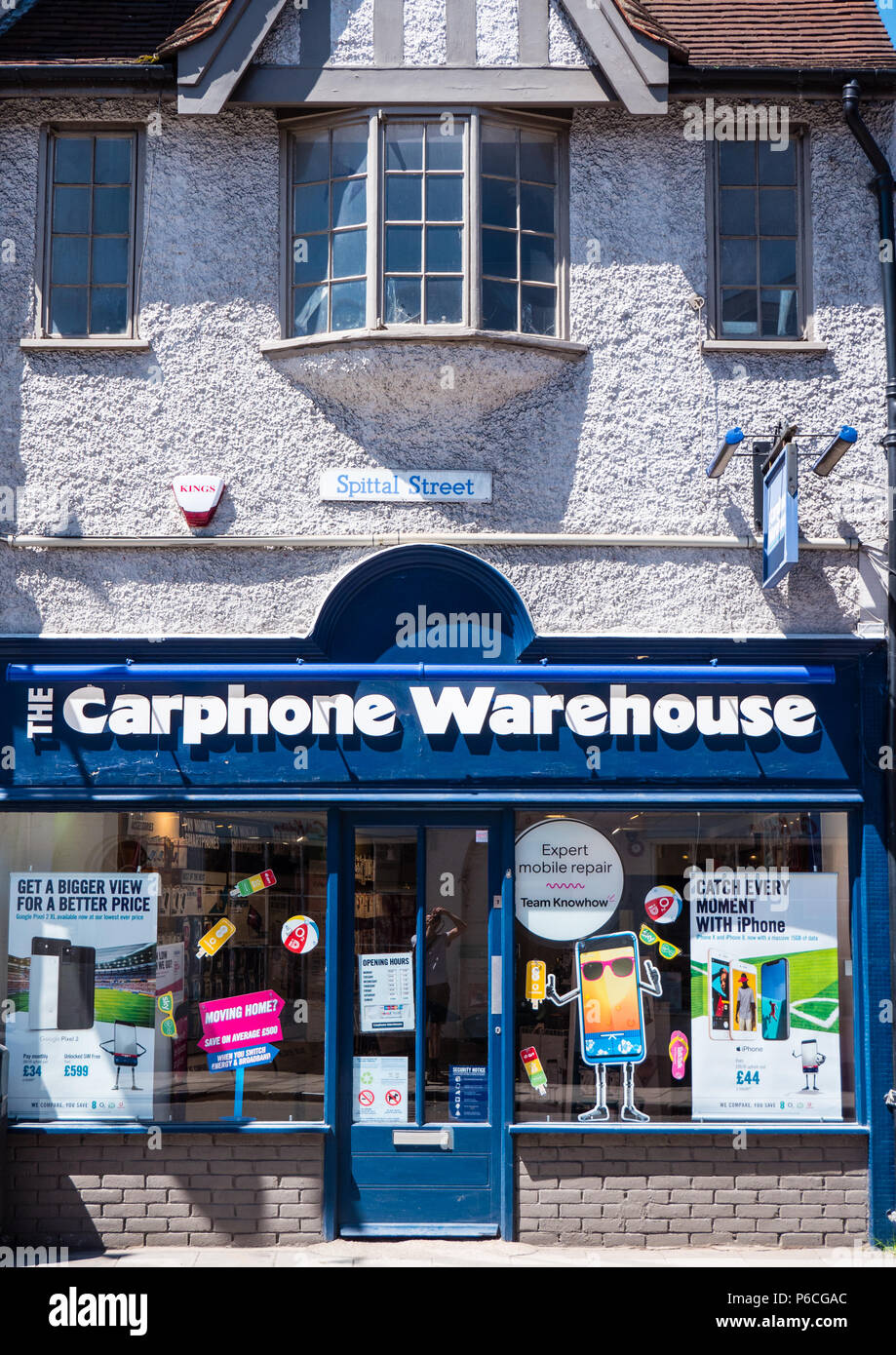 Carphone Warehouse, Part of Dixons Group, Marlow, Buckinghamshire, England, UK, GB. Stock Photo