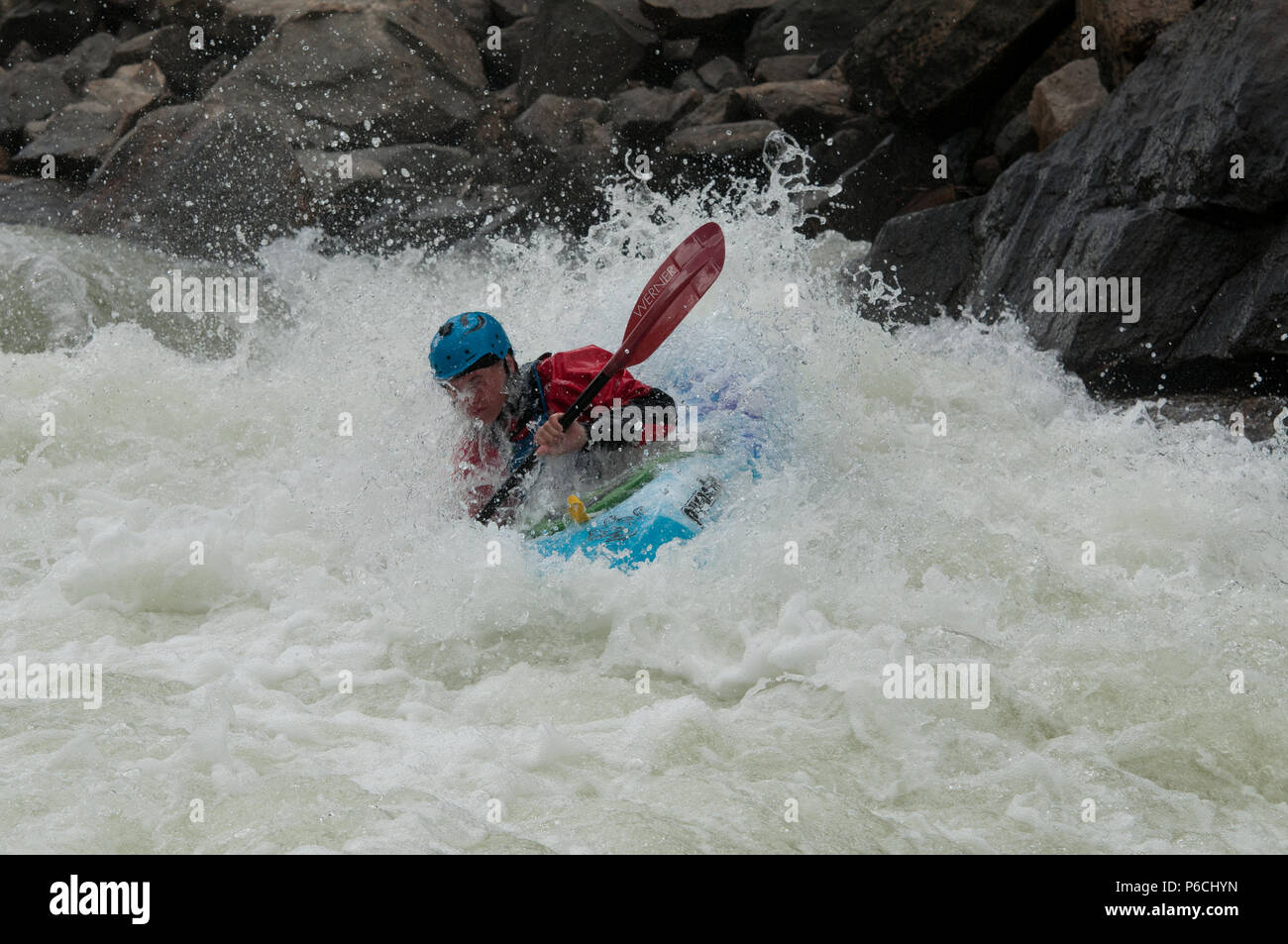Kayaking on the North Fork Payette River in the 2018 North Fork Kayak