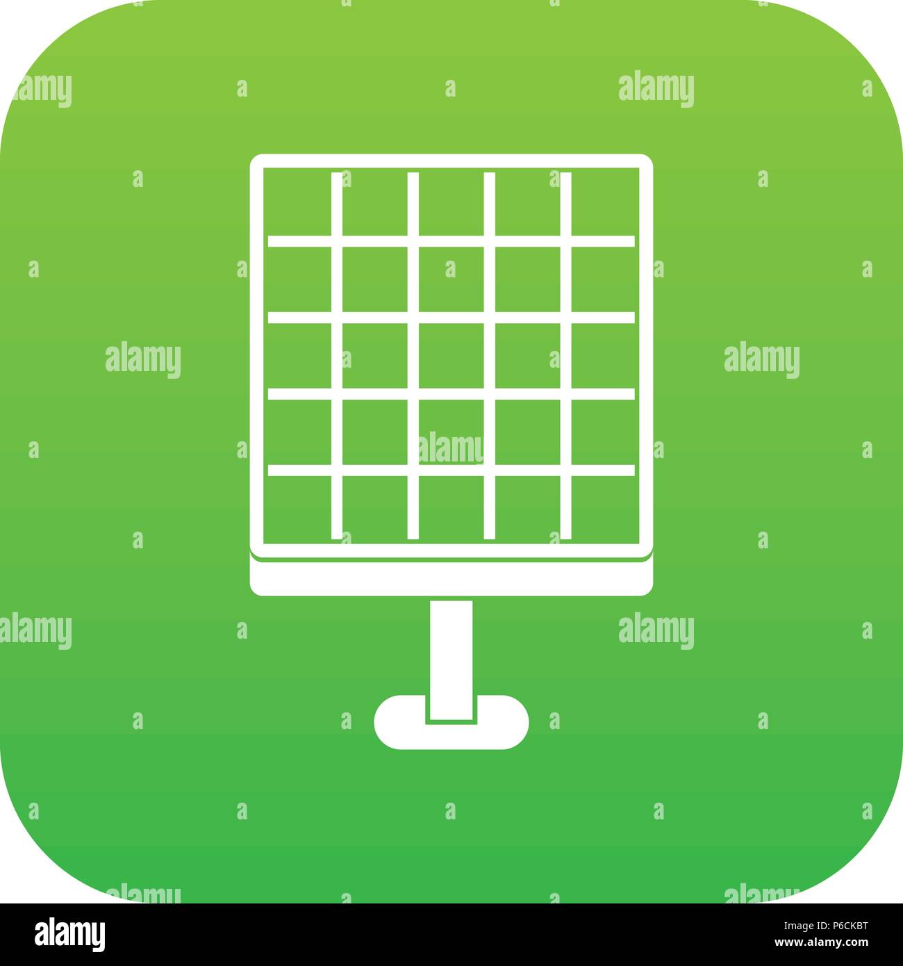 Solar panel icon digital green Stock Vector Image & Art - Alamy