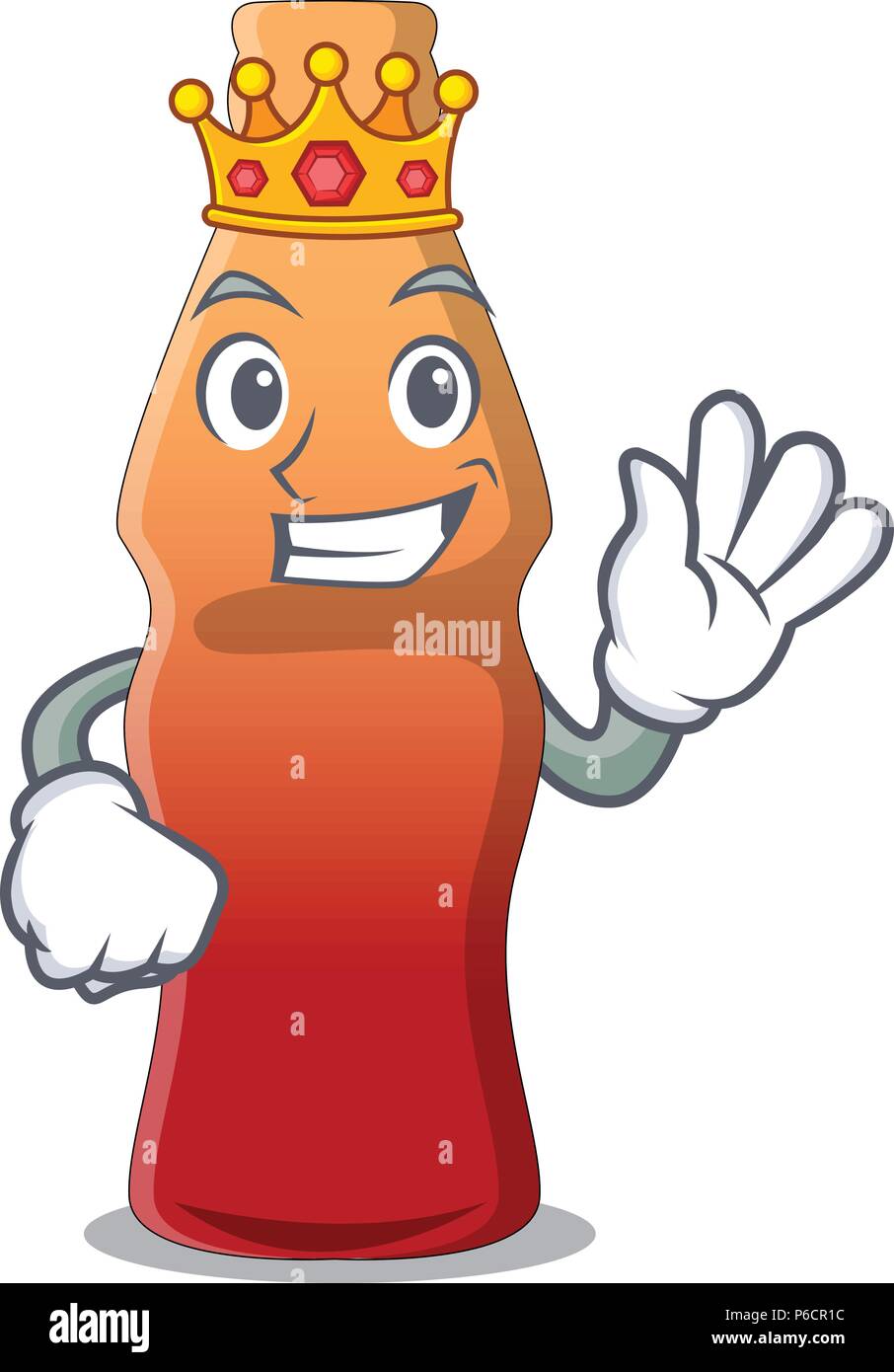 King cola bottle jelly candy mascot cartoon Stock Vector Image & Art