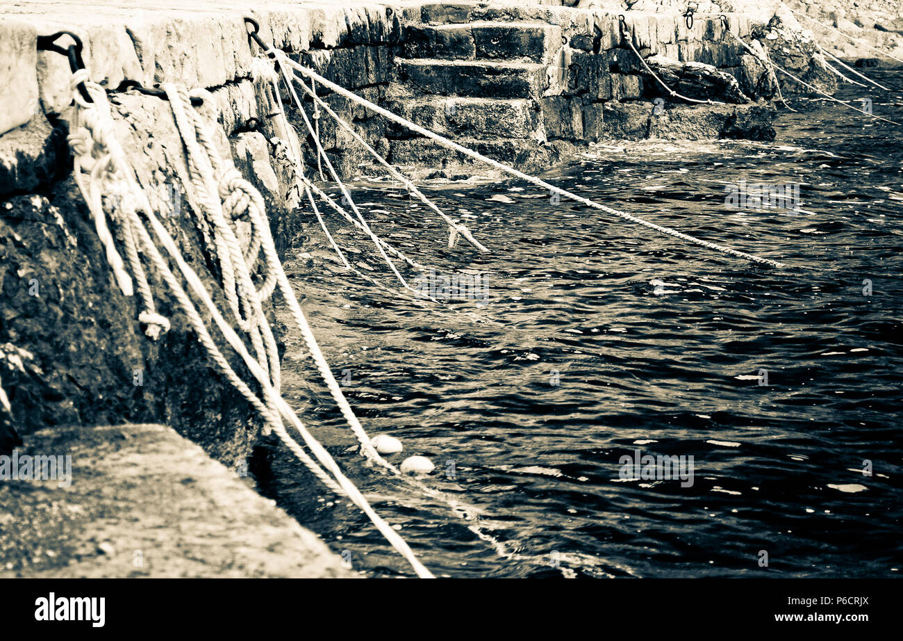 an ancient fishing port Stock Photo