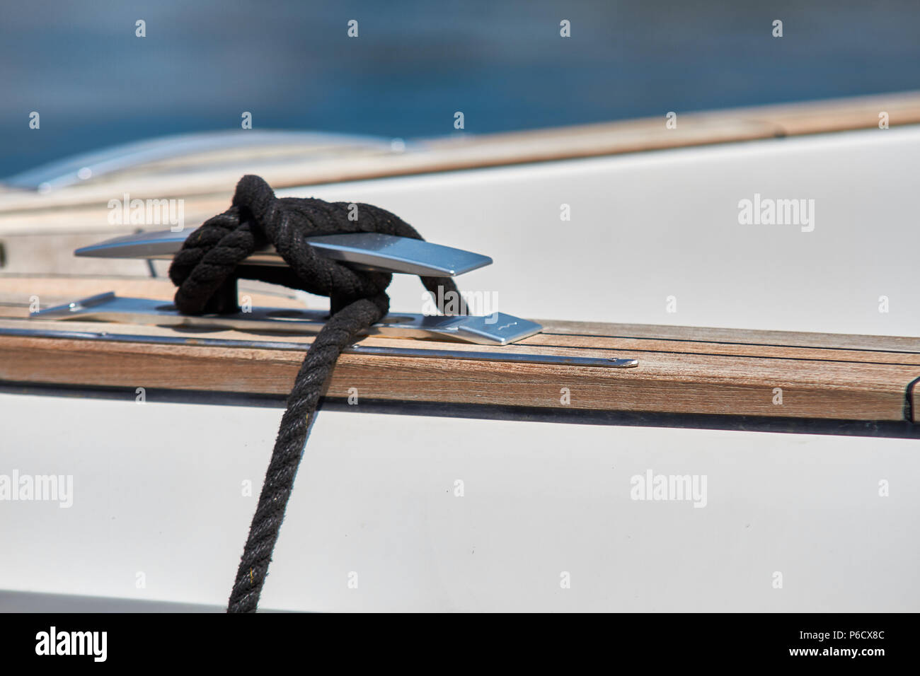Yatch knot in the marine Stock Photo
