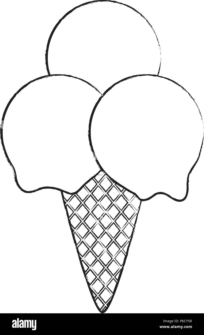 https://c8.alamy.com/comp/P6CY5R/ice-cream-cone-with-three-scoops-over-white-background-vector-illustration-P6CY5R.jpg