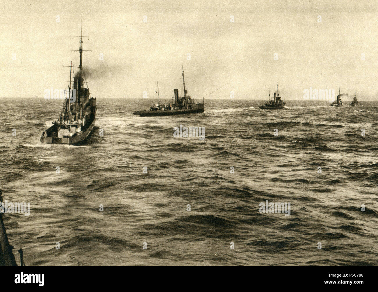 german navy, keel line, ww1, wwi, world war one Stock Photo