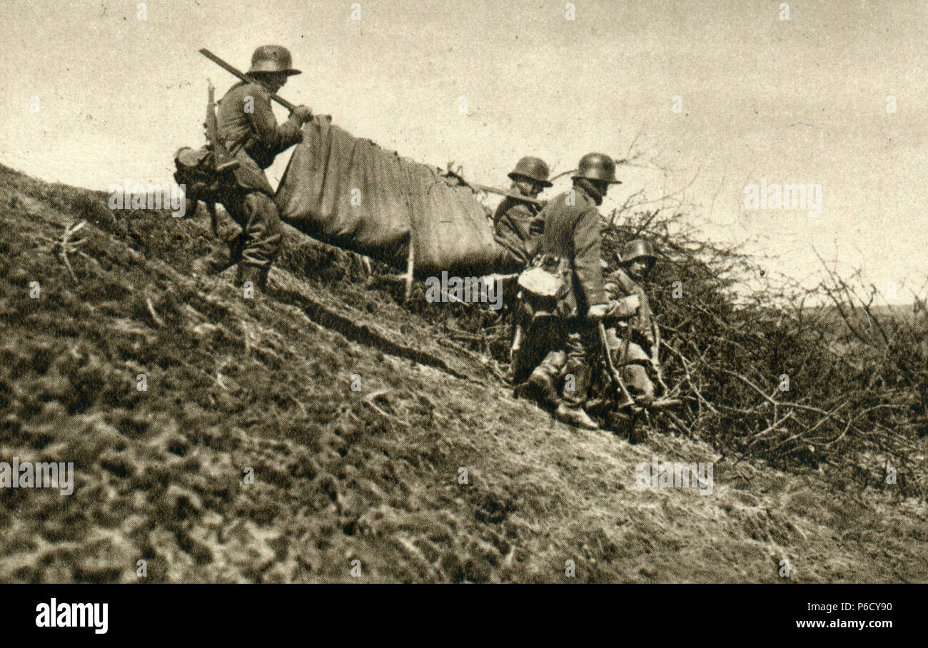 soldiers, ambulance, world war i, ww1, wwi, world war one Stock Photo