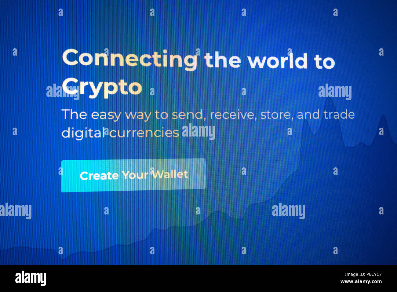 blockchain crypto digital currency Stock Photo