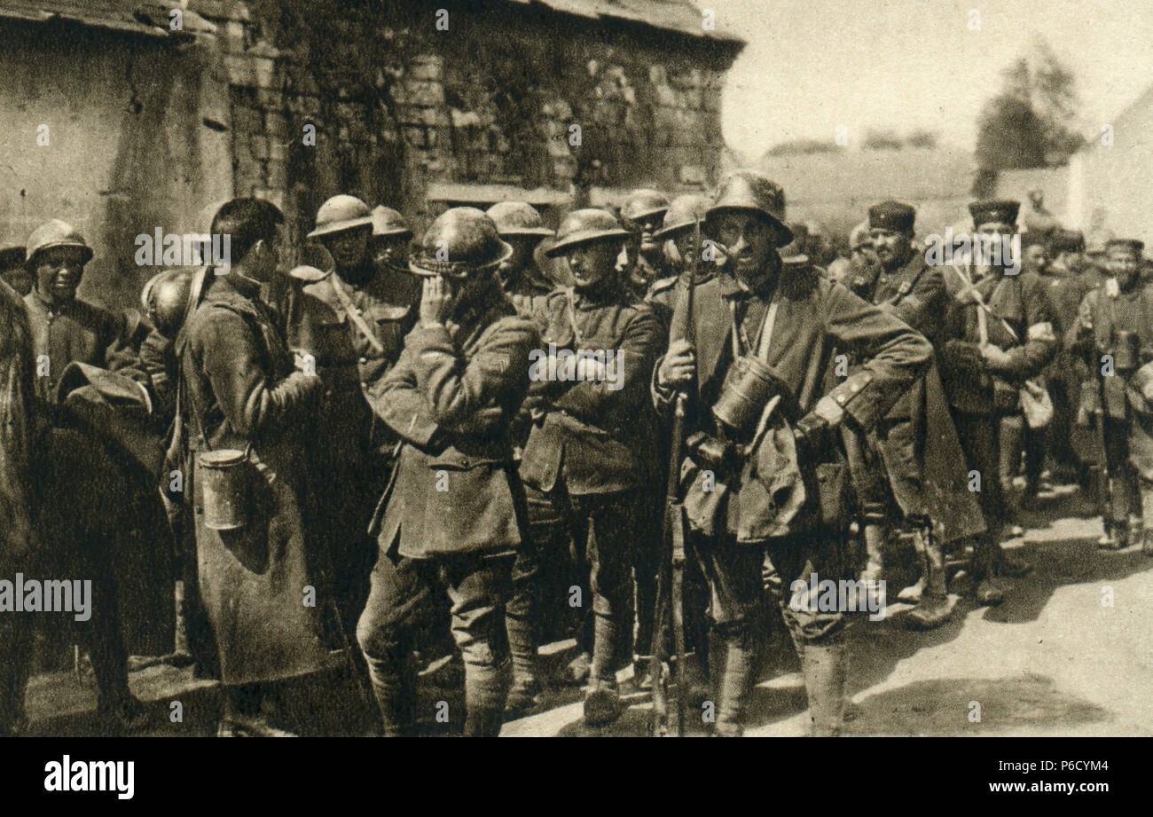 world war i, French prisoners, British prisoners, ww1, wwi, world war one Stock Photo