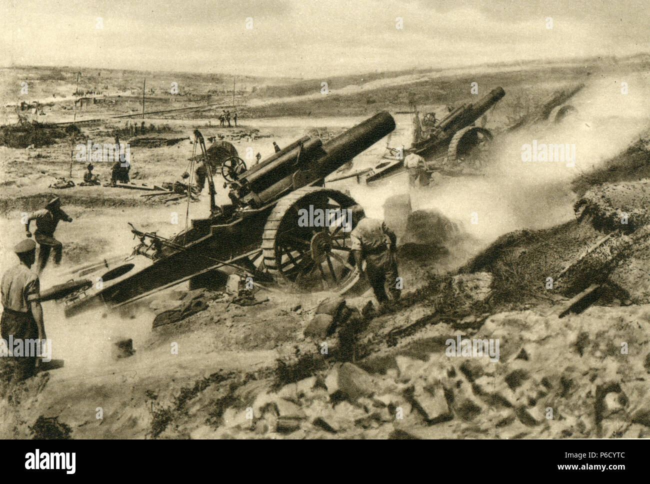 artillery, world war i, British 60pounder, ww1, wwi, world war one Stock Photo Alamy