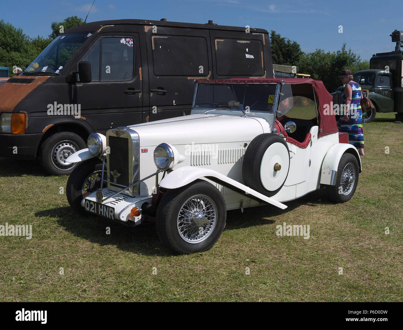 Classic Kit car on display at Fir Park Wings and Wheels show Stock Photo
