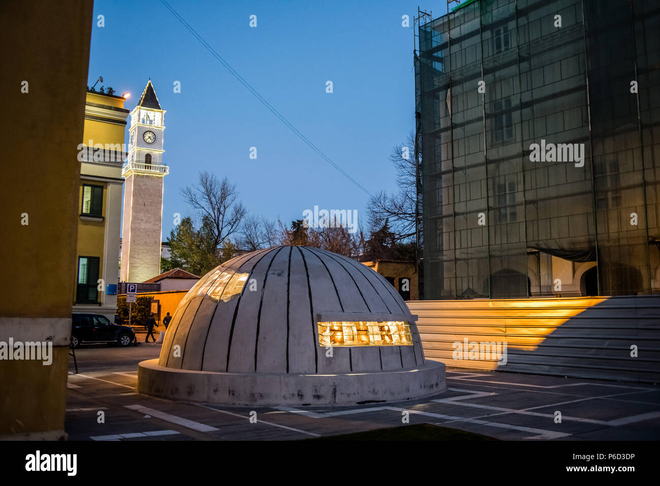 Bunker as entrance to BunkArt museum in Tirana, Albania Stock Photo