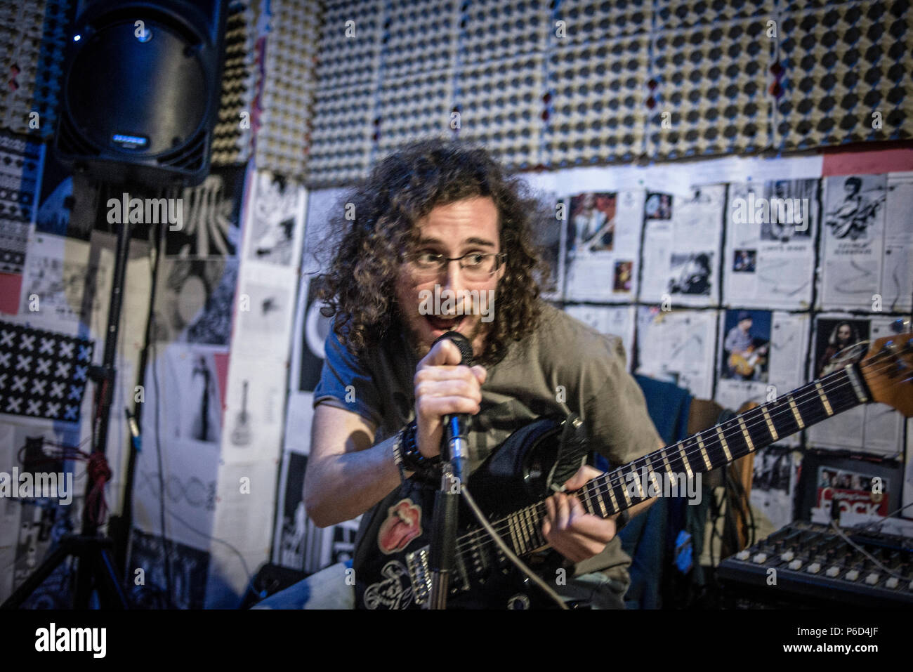 Rehearsal of a musical rock group, Tirana, Albania Stock Photo Alamy