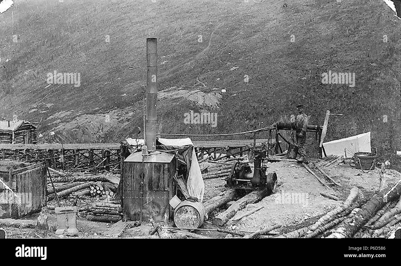 Gold mining shaft Black and White Stock Photos & Images Alamy