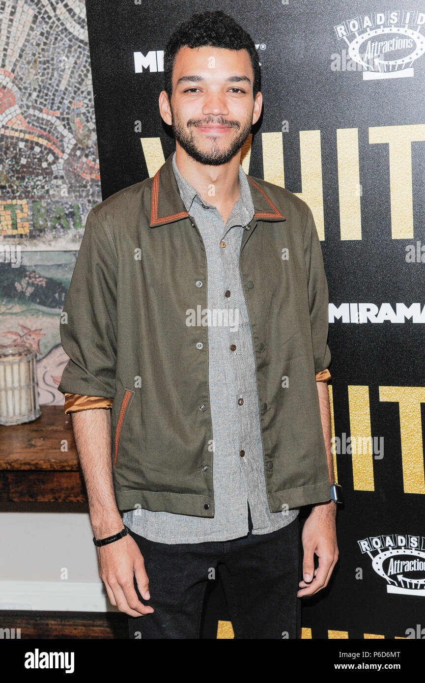 New York, NY - June 27, 2018: Justice Smith attends Whitney New York Screening at the Whitby Hotel Stock Photo