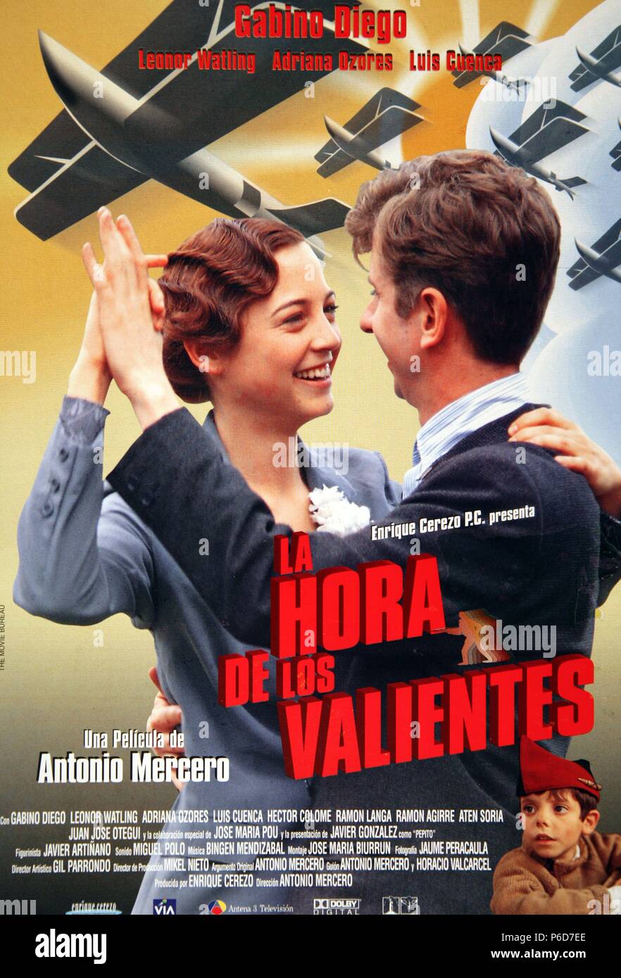 PELICULA : LA HORA DE LOS VALIENTES , 1998. DIRECTOR : ANTONIO MERCERO. ACTORES : GABINO DIEGO , LEONOR WATLING. Stock Photo