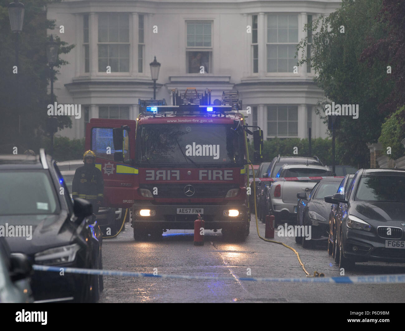 Emergency Services Respond To An Incident In Argyle Road Kensington After What An Eyewitness Described As An Explosion In The Street Featuring Atmosphere View Where London England United Kingdom When 29 May