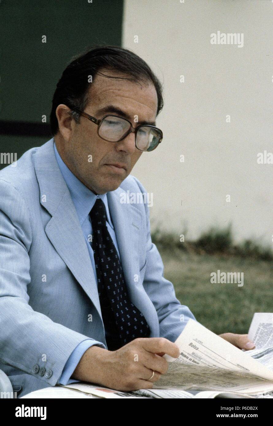 OREJA , MARCELINO. POLITICO ESPAÑOL. MADRID 1935. FOTO DEL AÑO 1982. Stock Photo