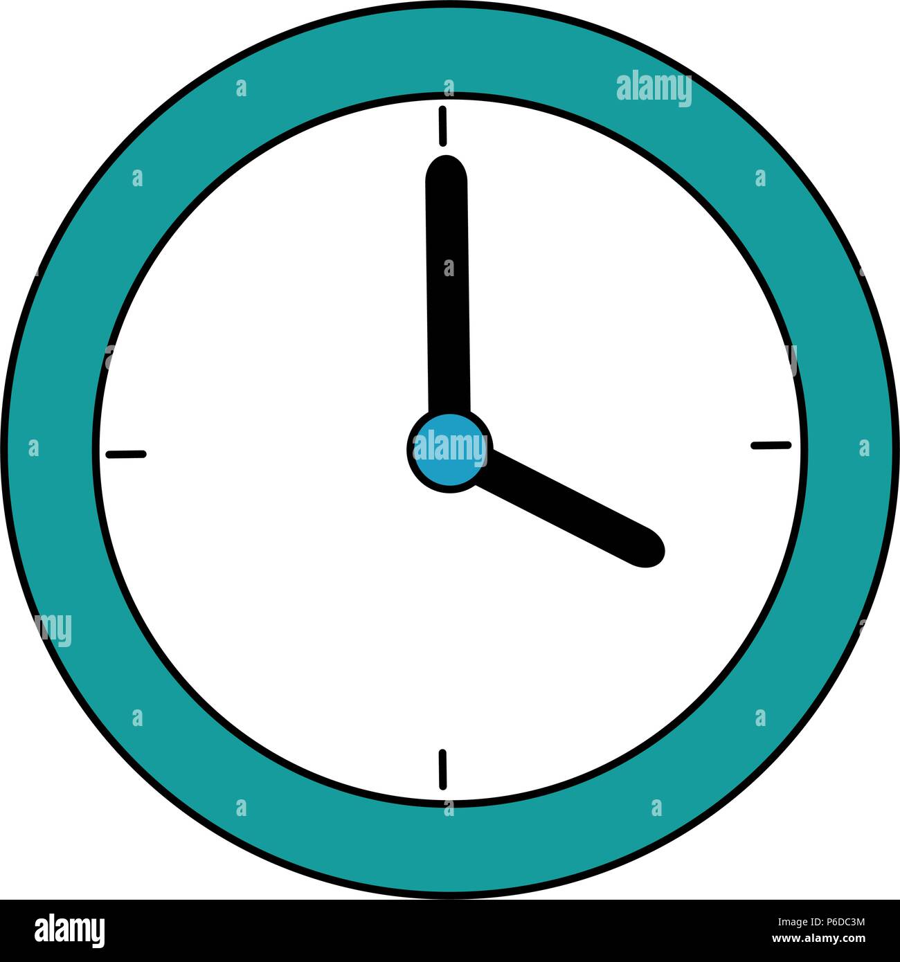 time clock isolated icon vector illustration design Stock Vector Image ...
