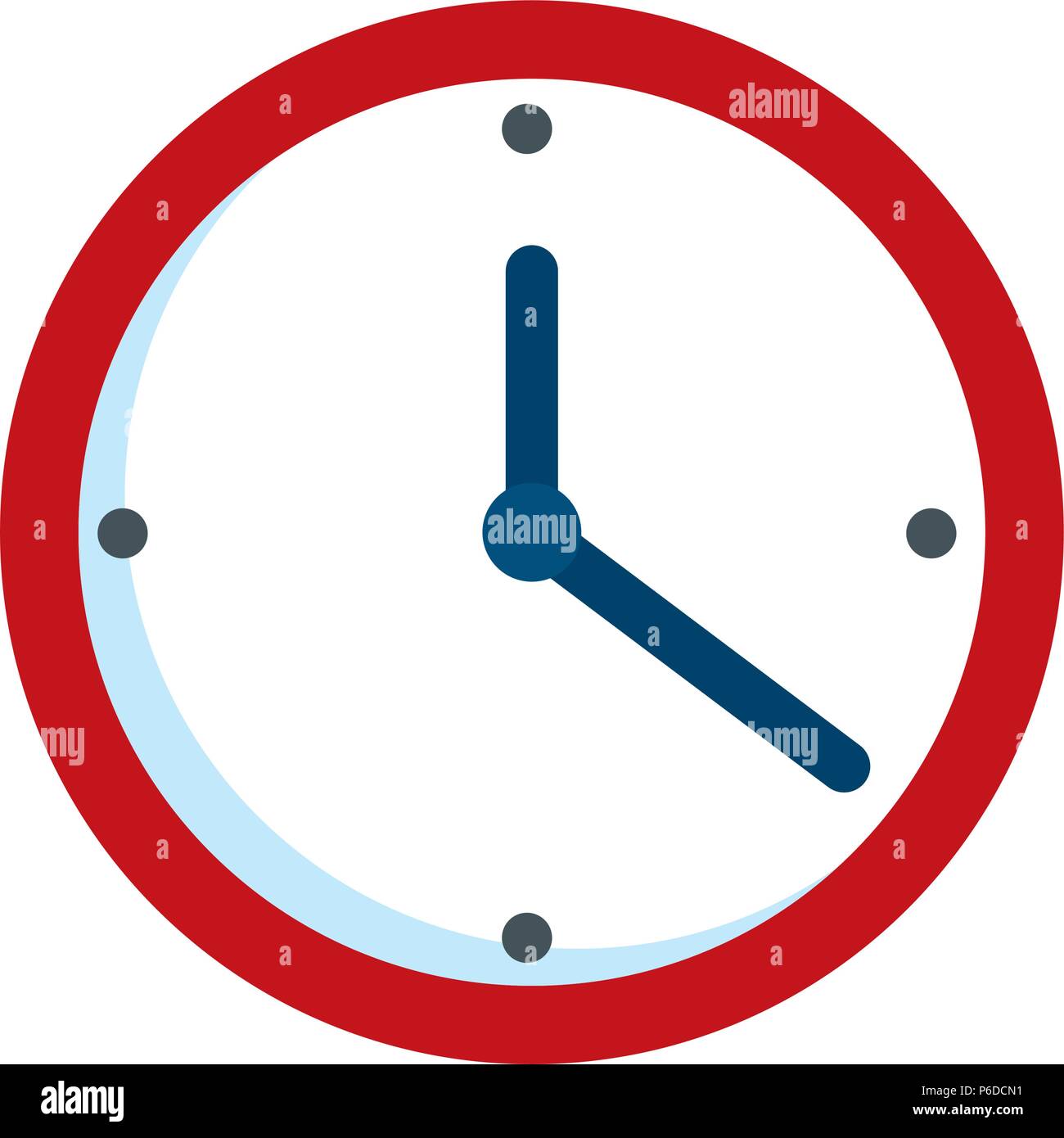 time clock isolated icon vector illustration design Stock Vector Image ...