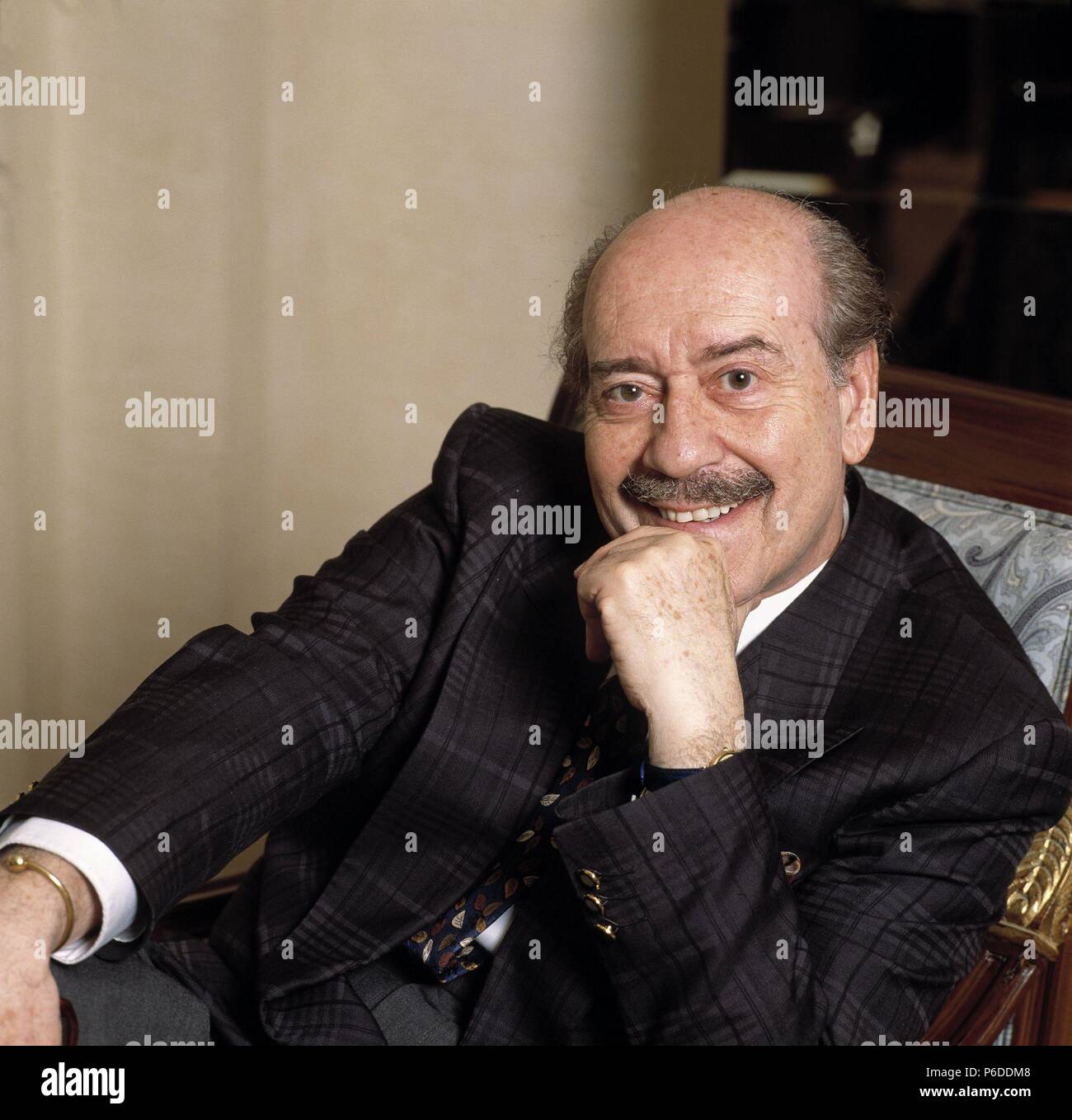 JOSE LUIS LOPEZ VAZQUEZ. ACTOR DE CINE Y TEATRO ESPAÑOL. MADRID 1922 -. FOTO DEL AÑO 1993. Stock Photo