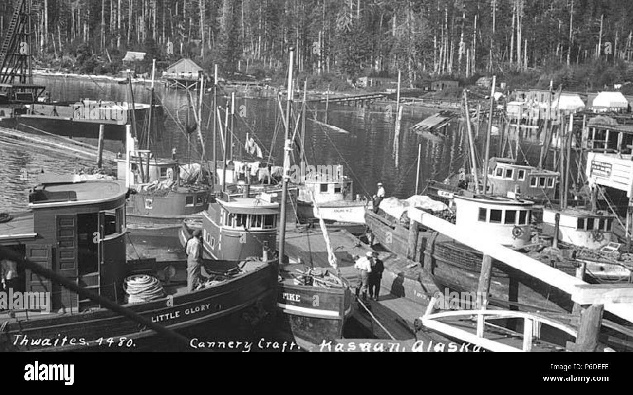 Queen Charlotte Islands Fishing Black and White Stock Photos & Images