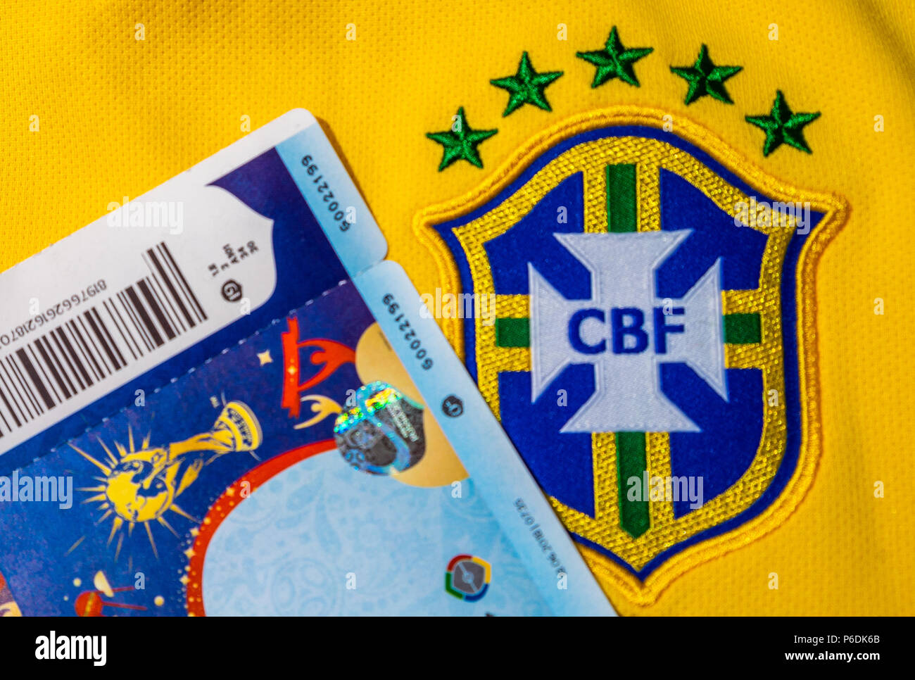 Brazil national football team logo hi-res stock photography and images -  Alamy