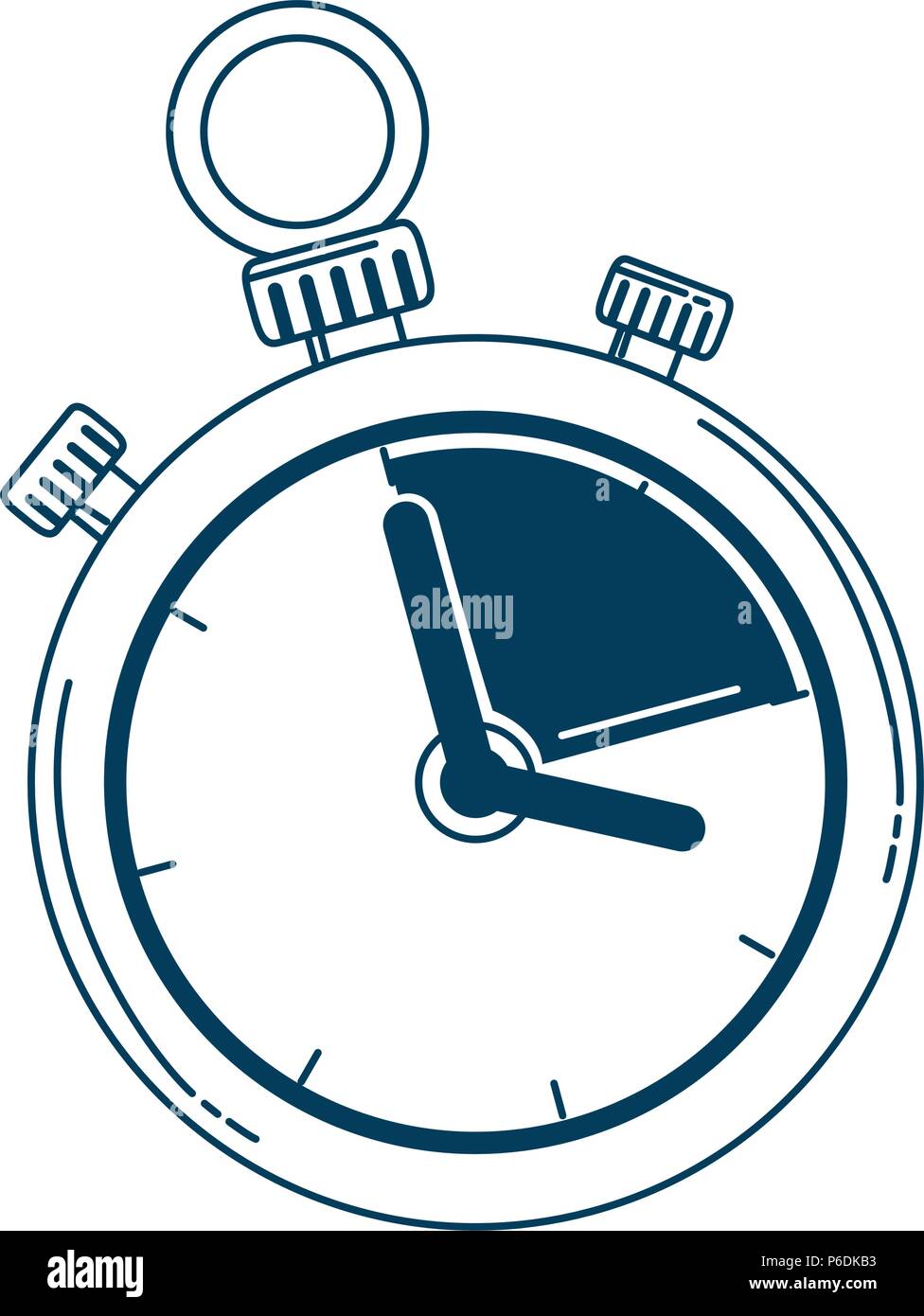 timer chronometer isolated icon Stock Vector Image & Art - Alamy