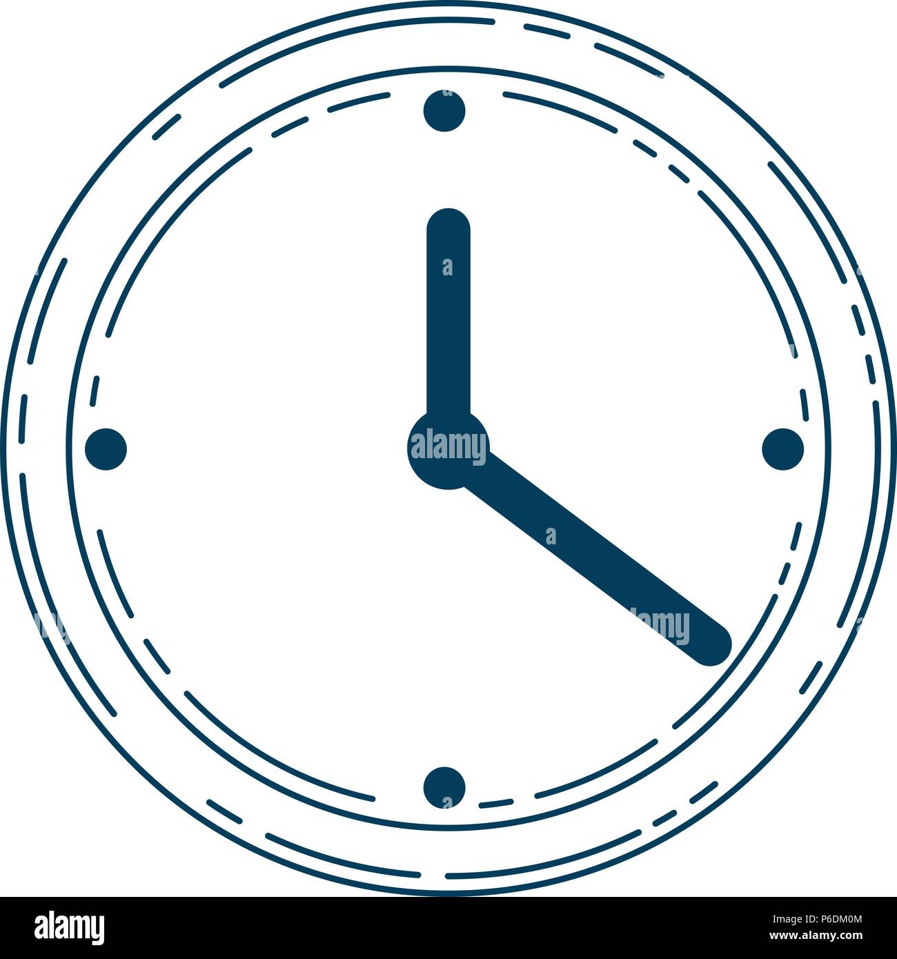 time clock isolated icon Stock Vector Image & Art - Alamy