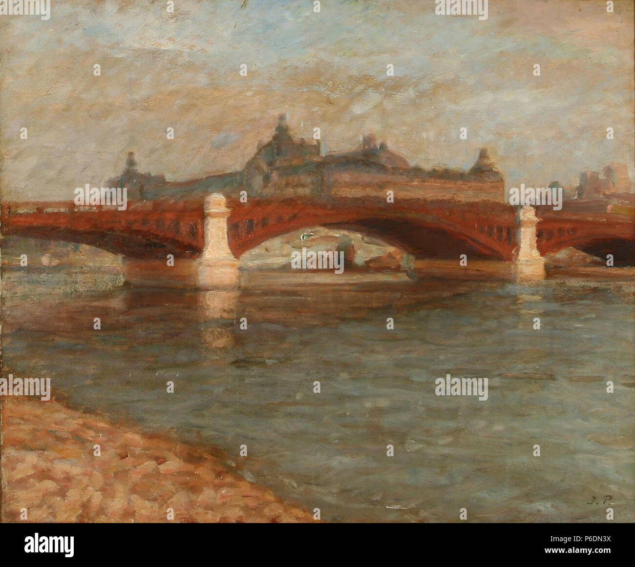. Scene from the Seine at Pont de la Concorde and Musee d'Orsay in the ...