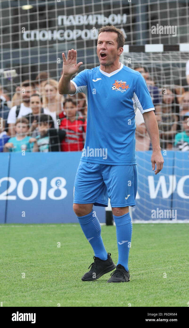 Moscow Russia 29th June 18 Moscow Russia June 29 18 German Football Player Lothar Matthaus In A 18 Kindness Cup Kubok Dobroty Football Match Between Millenium United And Zvyozdy Dobroty At Moscow Russia 29th June 18 Moscow Russia June 29 18 German Football Player Lothar Matthaus In A 18 Kindness Cup Kubok Dobroty Football Match Between Millenium United And Zvyozdy Dobroty At
