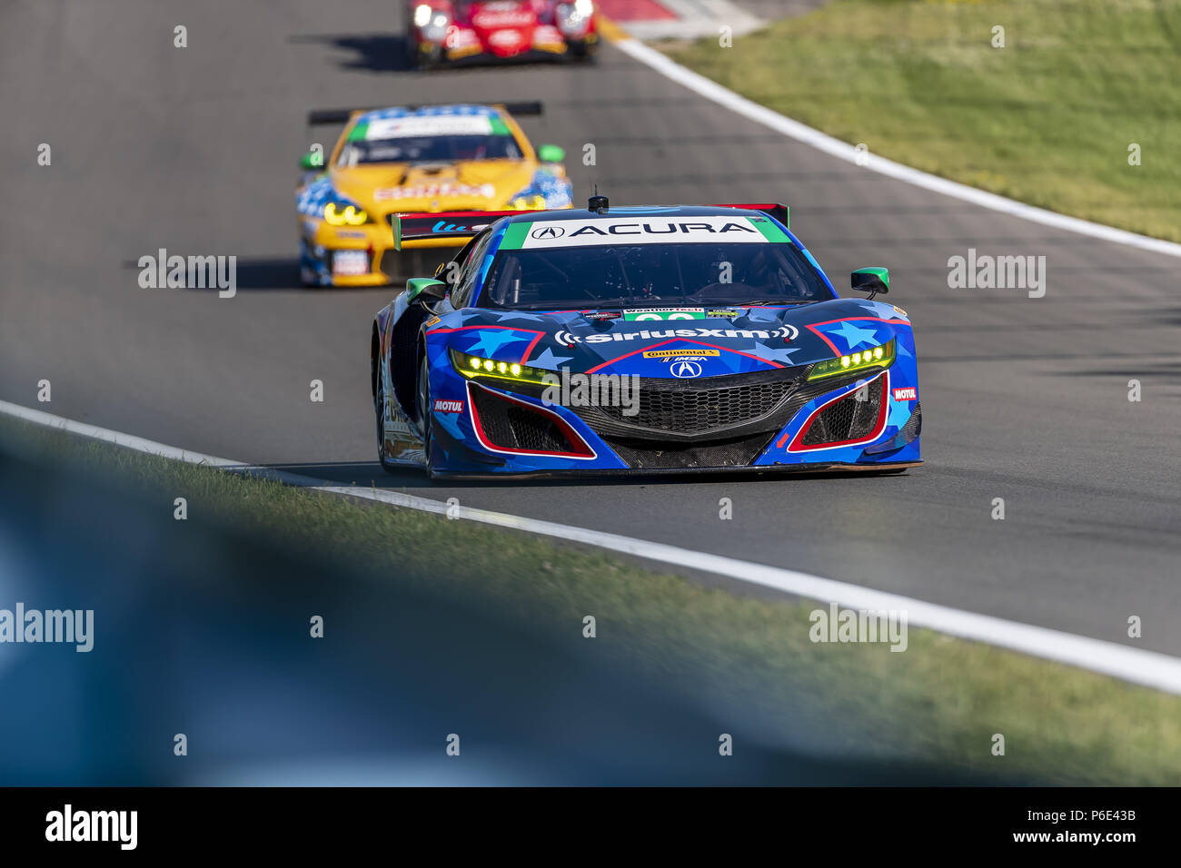 Watkins Glen, New York, USA. 30th June, 2018. The Michael Shank Racing Acura NSX GT3 car