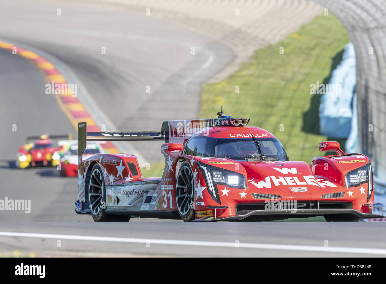Watkins Glen, New York, USA. 30th June, 2018. The Whelen Engineering Racing Cadillac DPI car