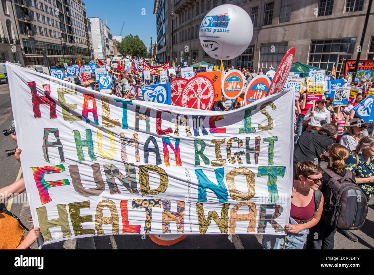 London Uk 30 June 2018 Ournhs70 Free For All Forever A