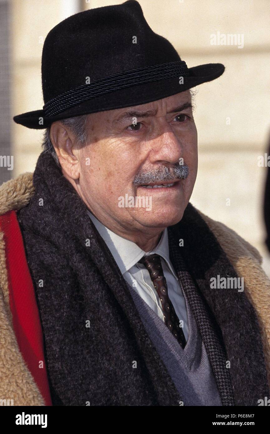 JOSE LUIS LOPEZ VAZQUEZ. ACTOR DE CINE Y TEATRO ESPAÑOL. MADRID 1922 -. FOTO DEL AÑO 1991. Stock Photo