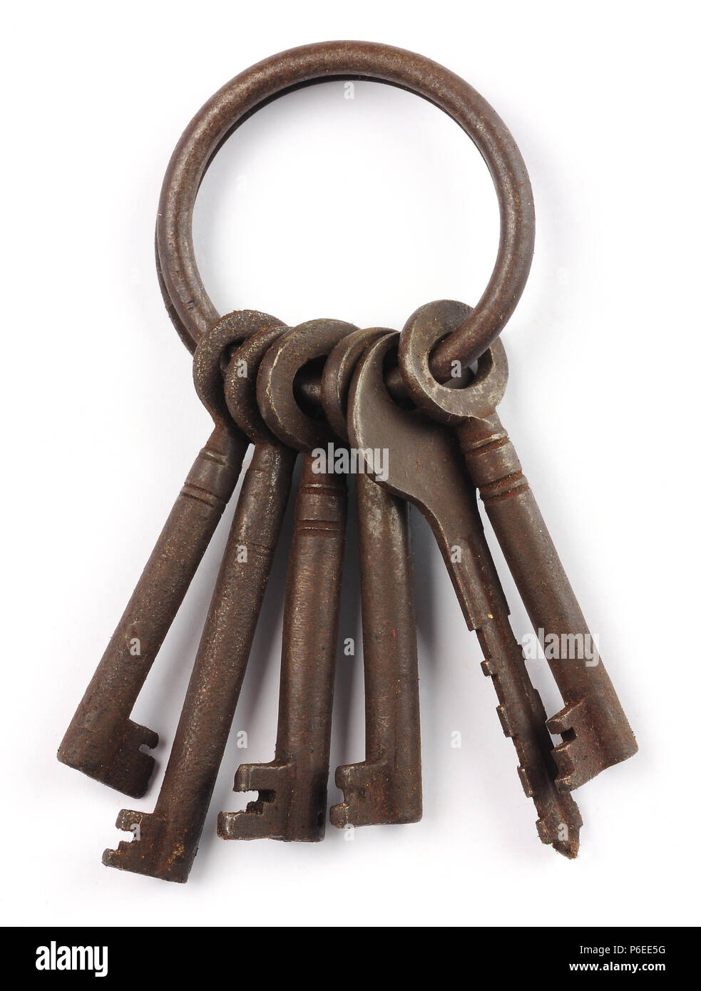 LARGE BUNCH RUSTY OLD VINTAGE KEYS ON KEY RING WITH HANGING HOOK HOME /& GARDEN