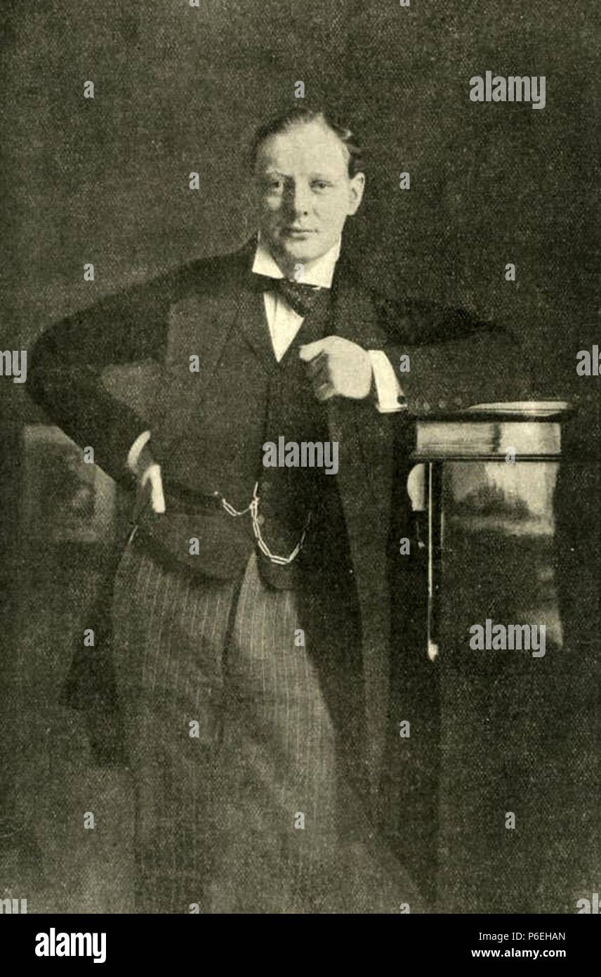 A young Churchill . 1904 1 1904 Winston S. Churchill as MP Stock Photo