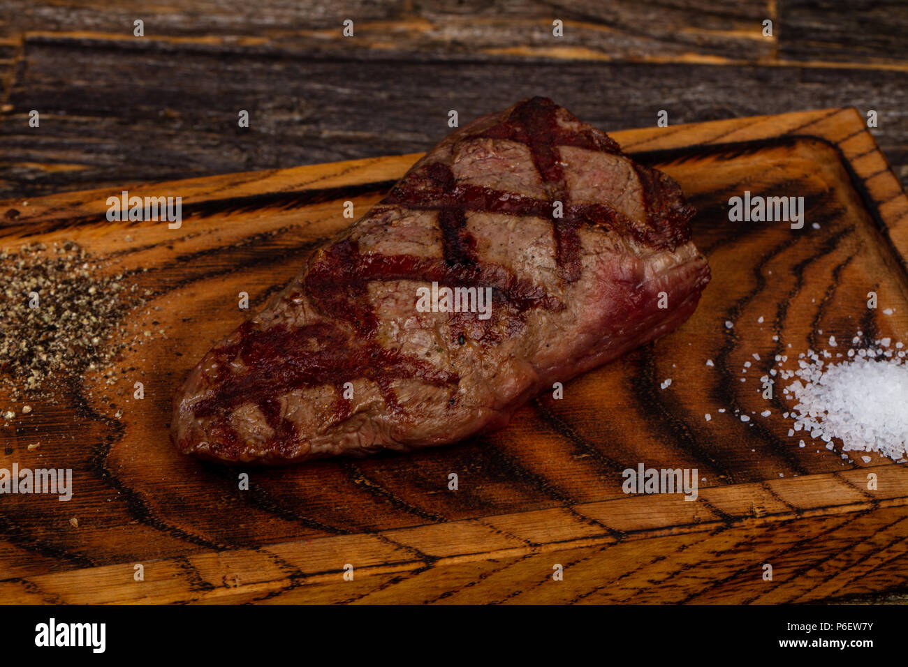 Grilled Beef steak fillet Black Angus Stock Photo Alamy
