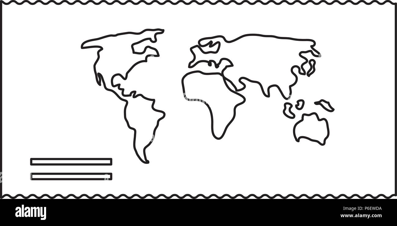 world map icon over white background, vector illustration Stock Vector ...