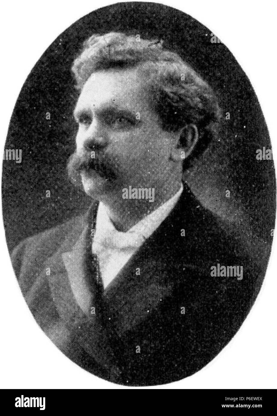 English: A Photo of Brigham Henry Roberts, a LDS leader, historian, and politician who published a six-volume history of The Church of Jesus Christ of Latter-day Saints (LDS Church) and was denied a seat as a member of United States Congress because of his practice of plural marriage. 1901 8 Brigham Henry Roberts Stock Photo
