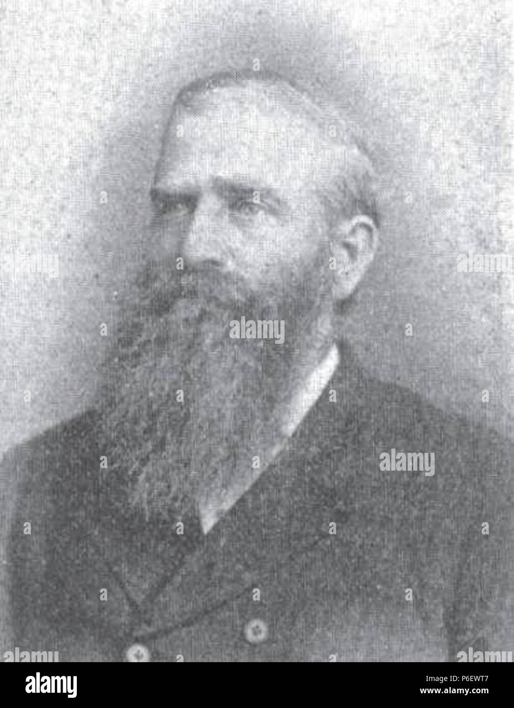 English: Photo of Charles Ora Card, the founder of the town of Cardston, Alberta, the first Mormon settlement in Canada. He has been referred to as 'Canada's Brigham Young'. 1901 9 Charles Ora Card Stock Photo
