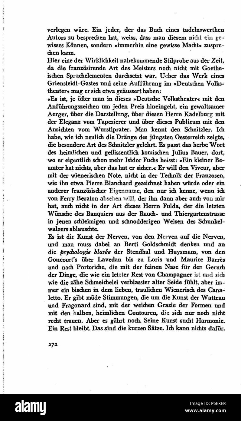 . Die Demolierte Literatur. Deutsch: Dies ist ein Scan des historischen Buches English: This is a scan of the historical document . N/A 12 De Die demolirte Literatur Kraus 04 Stock Photo