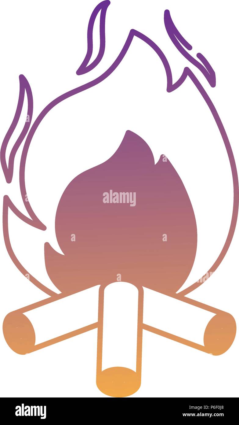 bonfire icon over white background, vector illustration Stock Vector ...