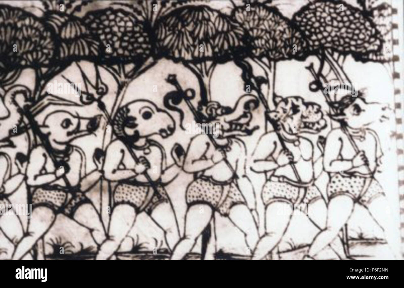 English Illustration from the Sougandhika Parinaya, a prose romance by