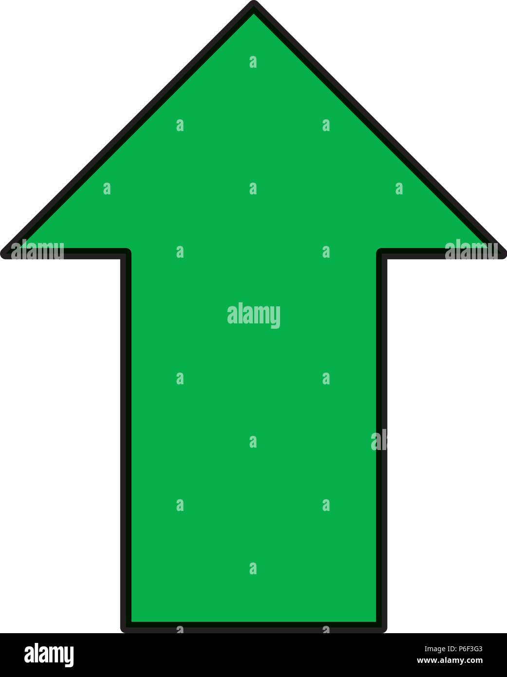 color pictogram arrow diagram up direction Stock Vector Image & Art - Alamy