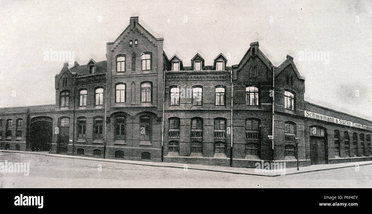 1899 errichtetes Geschäftshaus für Schwemann & Stücke, Kestnerstraße 63, Hannover-Südstadt. Stock Photo