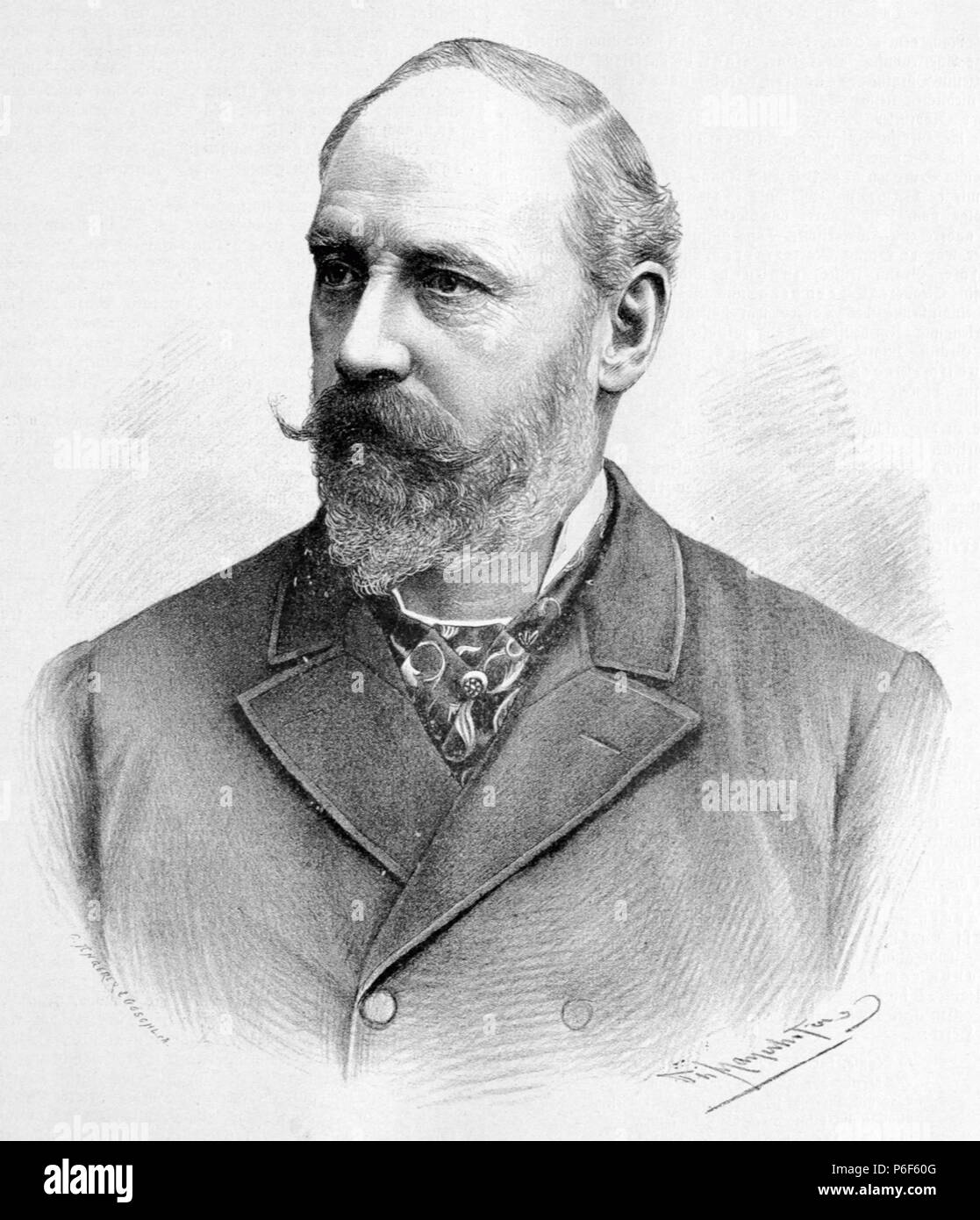 41 Emil Ritter von Förster, k. u. k. Baurath 1891 Th. Mayerhofer Stock Photo