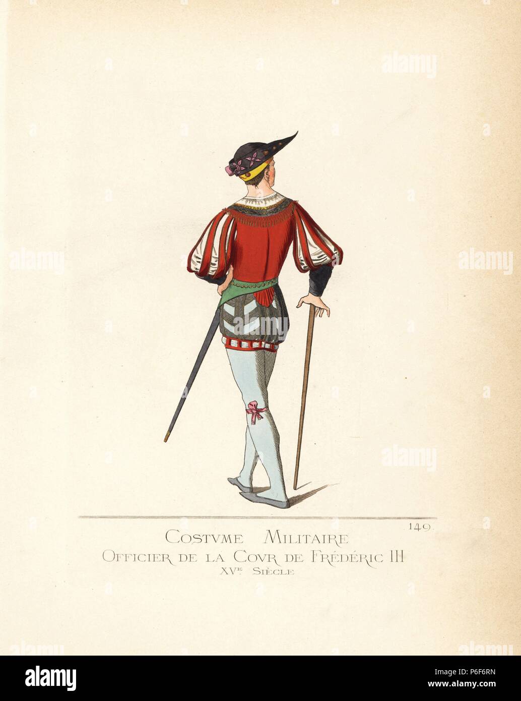 Military costume of an officer in the court of Frederick III, Holy