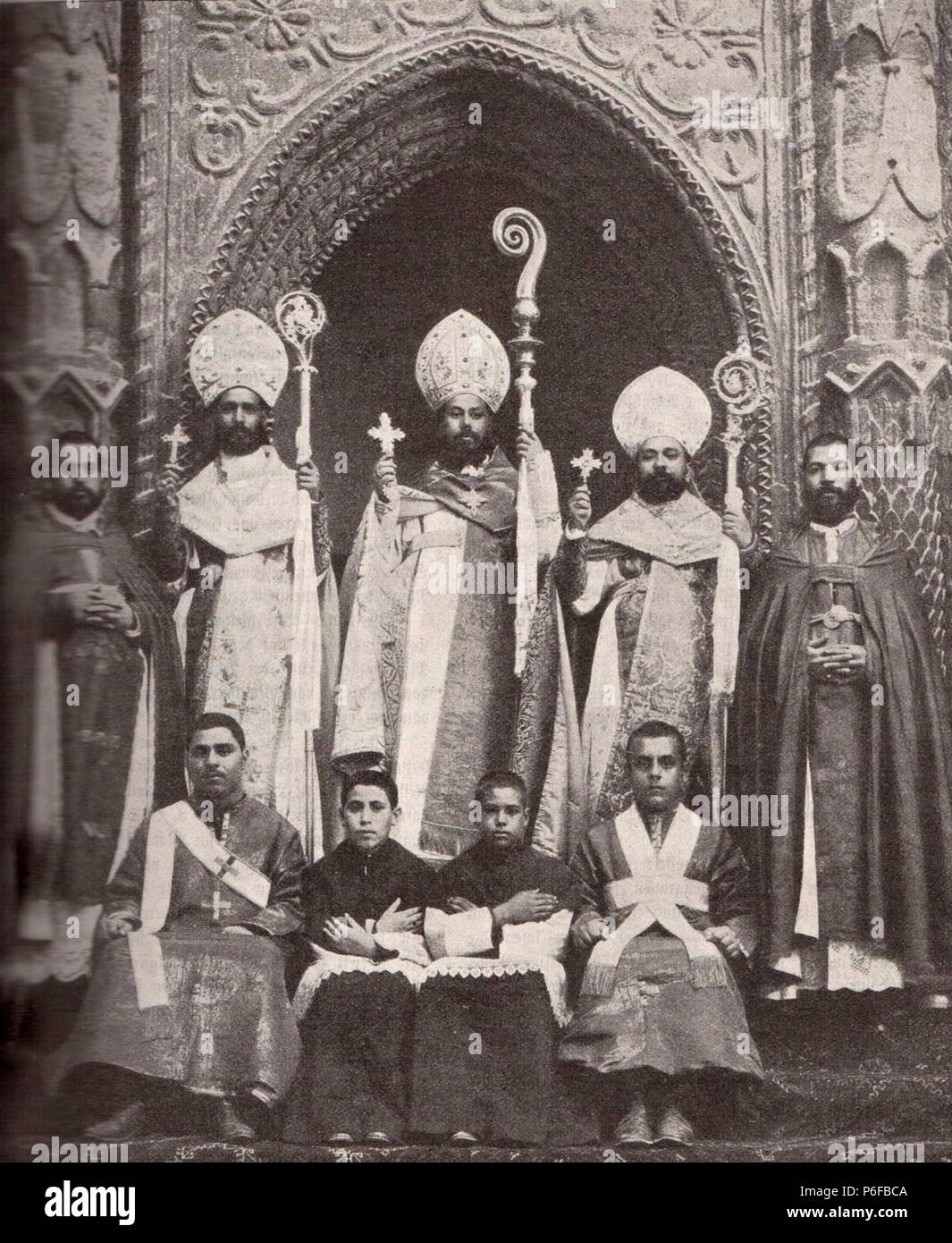 1900 Koptisch Katholische Hierarchie. Stock Photo