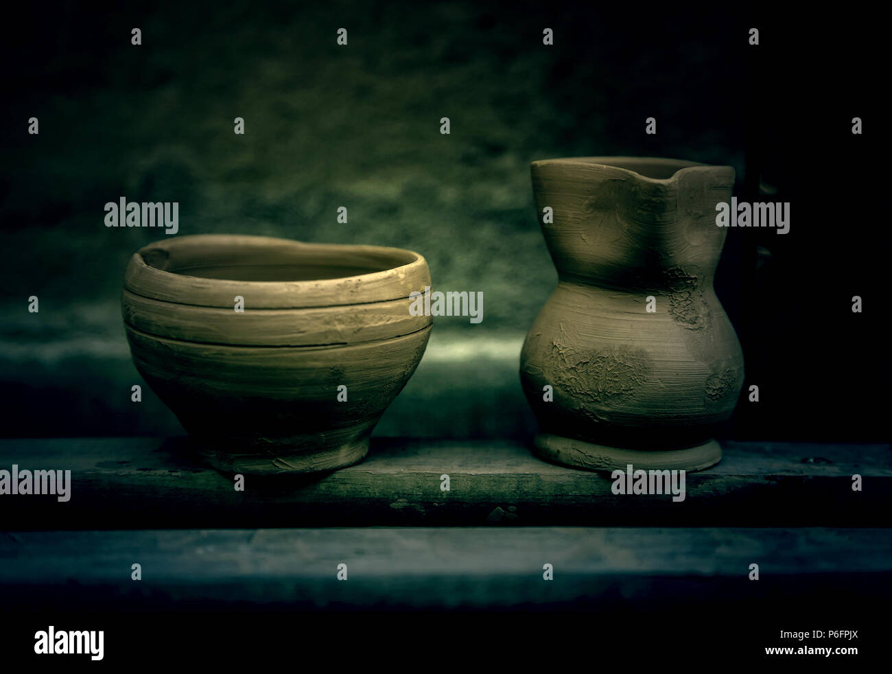 Artisan clay pots, traditional art detail Stock Photo Alamy